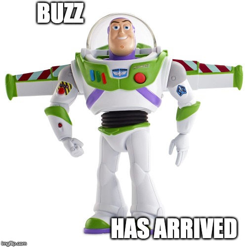 BUZZ; HAS ARRIVED | made w/ Imgflip meme maker