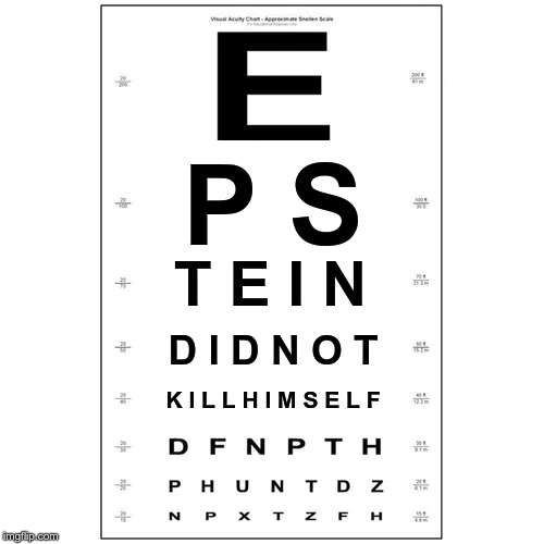Eye chart for the gullible - Imgflip