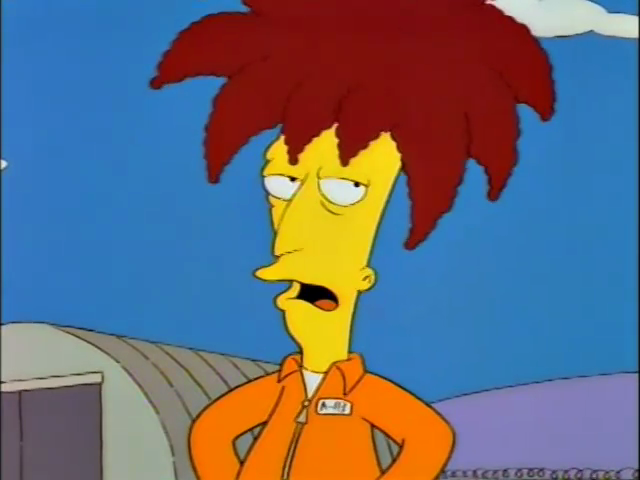 High Quality Sideshow Bob in jumpsuit Blank Meme Template