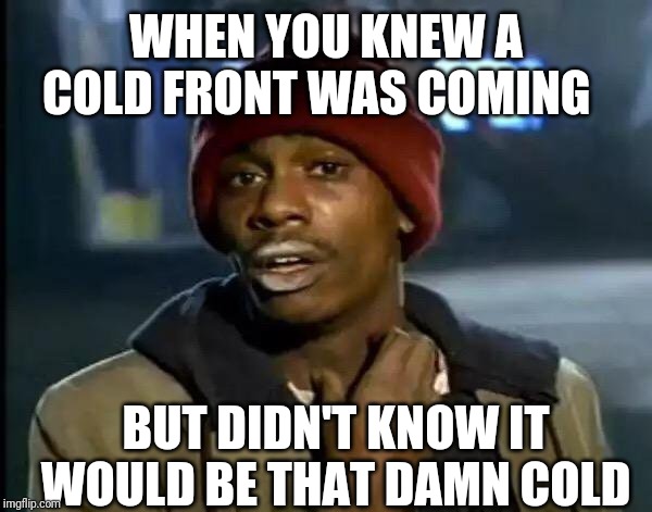 Y'all Got Any More Of That Meme | WHEN YOU KNEW A COLD FRONT WAS COMING; BUT DIDN'T KNOW IT WOULD BE THAT DAMN COLD | image tagged in memes,y'all got any more of that | made w/ Imgflip meme maker