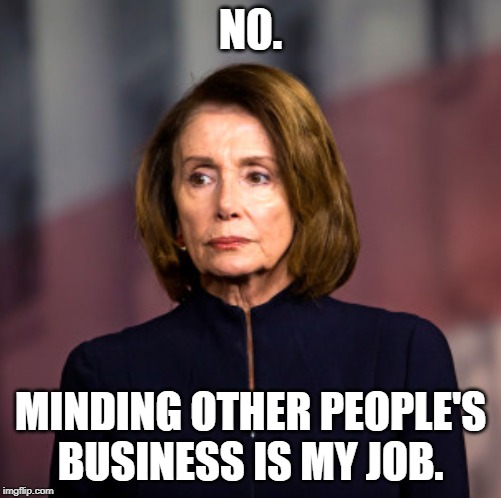 N0. MINDING OTHER PEOPLE'S BUSINESS IS MY JOB. | made w/ Imgflip meme maker