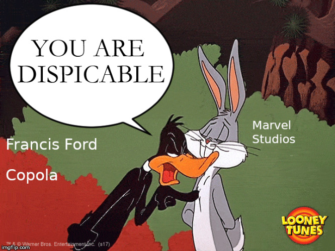 Francis Ford Coppola as Daffy | image tagged in daffy duck,francis ford coppola,marvel studios | made w/ Imgflip meme maker