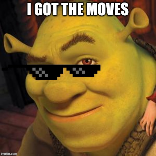 Shrek Sexy Face | I GOT THE MOVES | image tagged in shrek sexy face | made w/ Imgflip meme maker