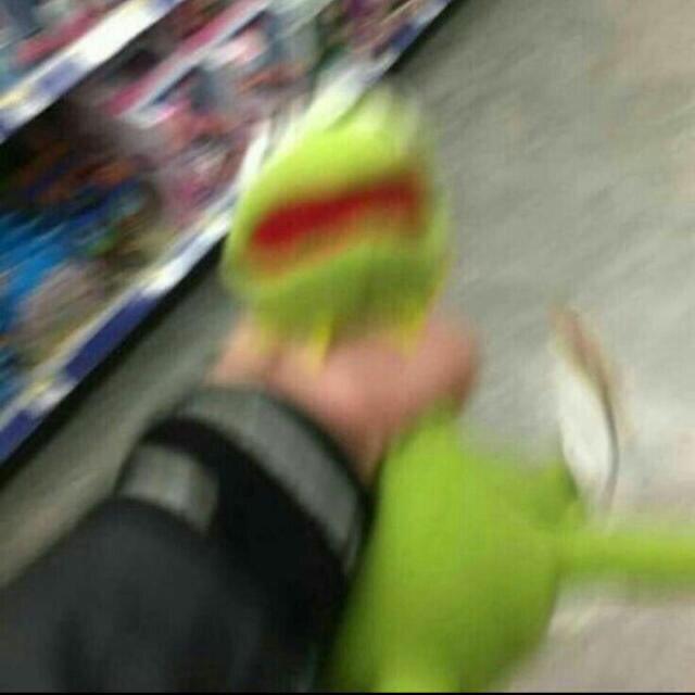 Kermit Getting Strangled Blank Meme Template