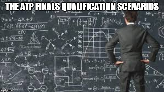 over complicated explanation  | THE ATP FINALS QUALIFICATION SCENARIOS | image tagged in over complicated explanation | made w/ Imgflip meme maker