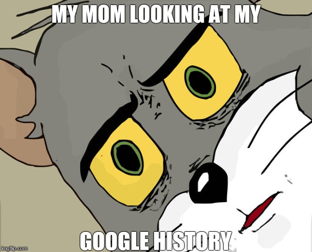 Unsettled Tom | MY MOM LOOKING AT MY; GOOGLE HISTORY | image tagged in memes,unsettled tom | made w/ Imgflip meme maker