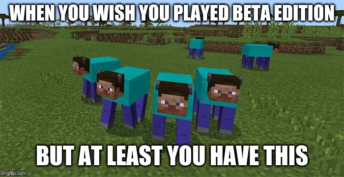 me and the boys | WHEN YOU WISH YOU PLAYED BETA EDITION; BUT AT LEAST YOU HAVE THIS | image tagged in me and the boys | made w/ Imgflip meme maker