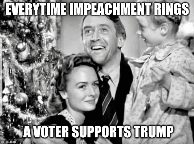 EVERYTIME IMPEACHMENT RINGS; A VOTER SUPPORTS TRUMP | made w/ Imgflip meme maker