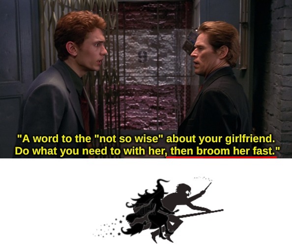 The scene where Harry Potter fans fell in love with Norman Osborn: | image tagged in harry potter,memes | made w/ Imgflip meme maker