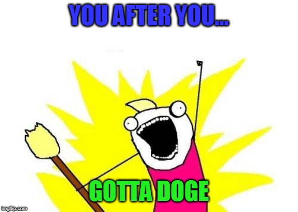 X All The Y Meme | YOU AFTER YOU... GOTTA DOGE | image tagged in memes,x all the y | made w/ Imgflip meme maker