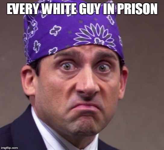 the office | EVERY WHITE GUY IN PRISON | image tagged in the office | made w/ Imgflip meme maker