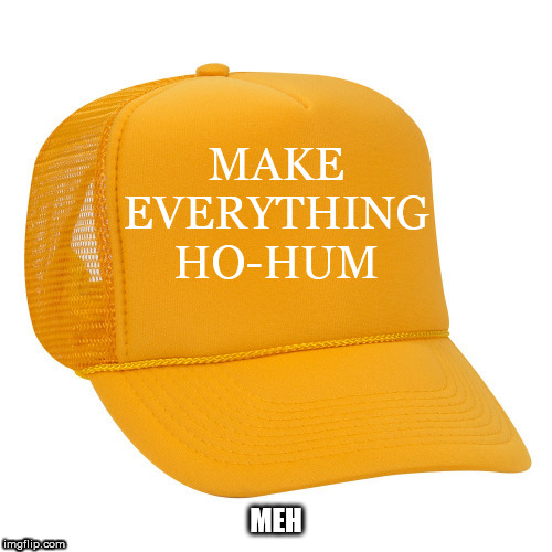 Blank Orange MEH Hat | MAKE
EVERYTHING
HO-HUM; MEH | image tagged in maga hat,maga,meh,orange | made w/ Imgflip meme maker