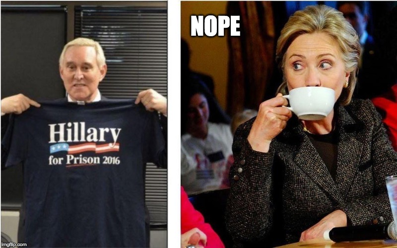 Who better to protect us from criminals than a criminal himself | NOPE | image tagged in lock him up,stone,donald trump is an idiot | made w/ Imgflip meme maker