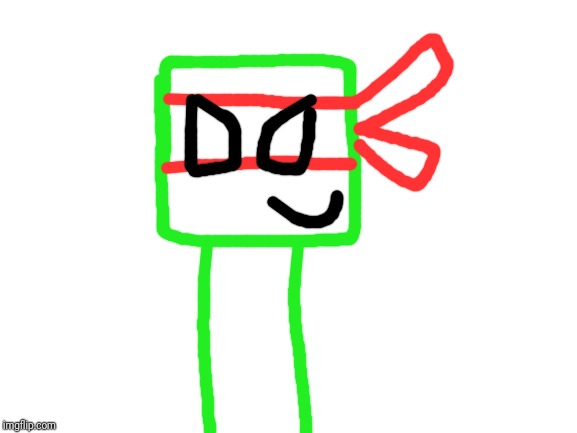 This is my new OC, I call it creeper theif | image tagged in blank white template,ocs,memes | made w/ Imgflip meme maker