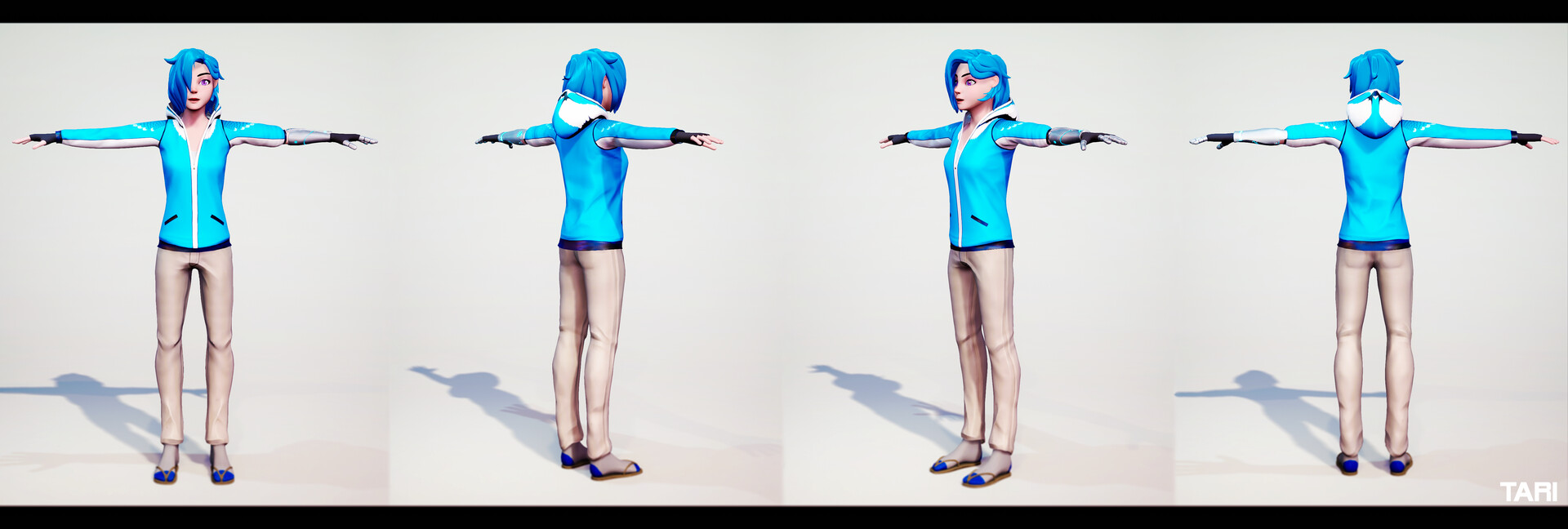 Tari T=pose Blank Meme Template