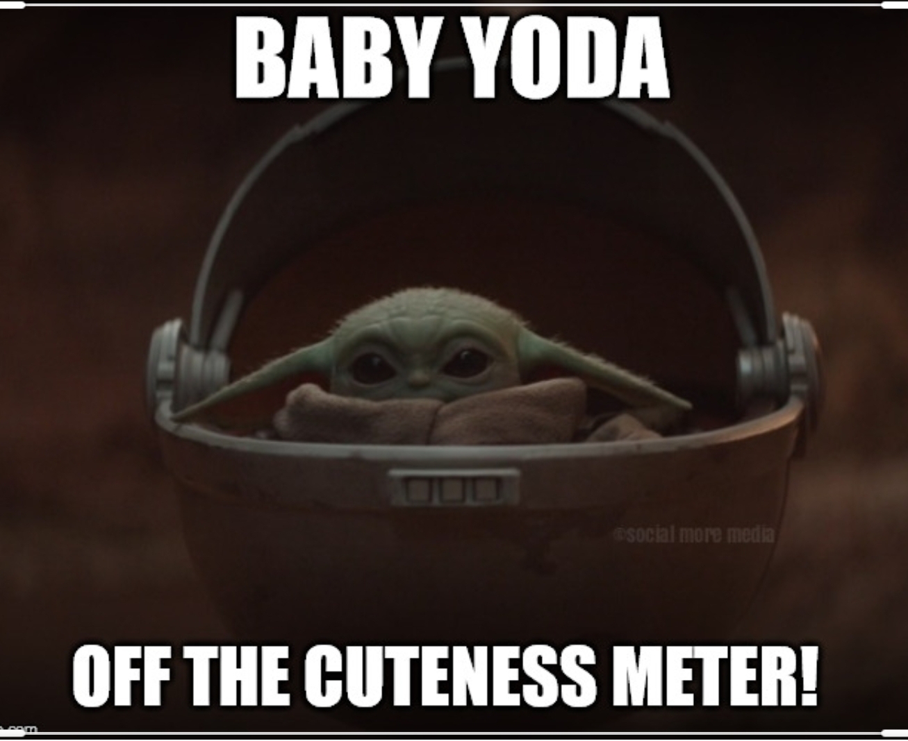 High Quality Baby Yoda cuteness Blank Meme Template