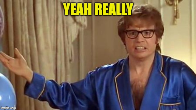 Austin Powers Honestly Meme | YEAH REALLY | image tagged in memes,austin powers honestly | made w/ Imgflip meme maker