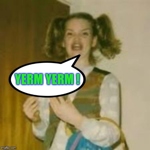 ermergerd | YERM YERM ! | image tagged in ermergerd | made w/ Imgflip meme maker