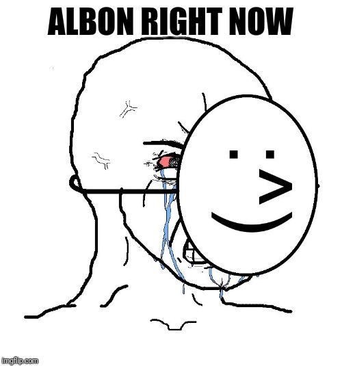 Albon right now | ALBON RIGHT NOW | image tagged in albon,f1,deportes | made w/ Imgflip meme maker
