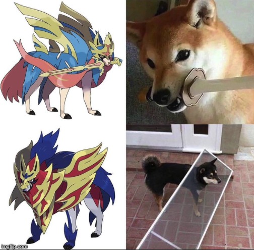 True Legends | image tagged in sword,shield,hype,doggo,pokemon | made w/ Imgflip meme maker