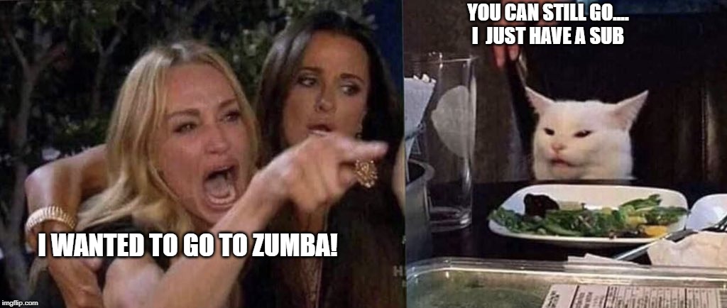 High Quality Zumba sub again? Blank Meme Template