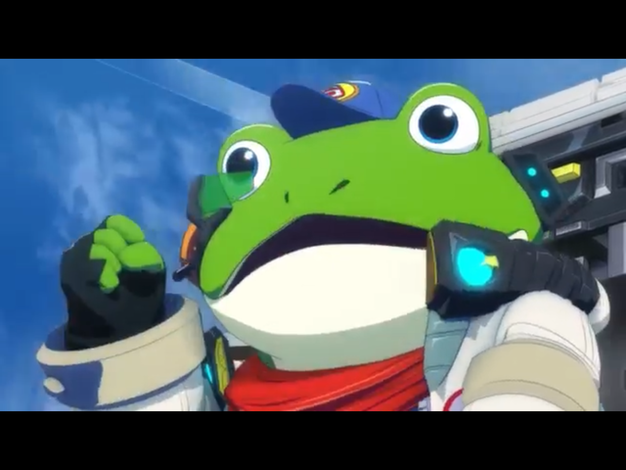 SLIPPY TOAD IS ADORABLE EVEN IN HAND-DRAWEN ANIMATION!!!!!!!!!!! Blank Meme Template
