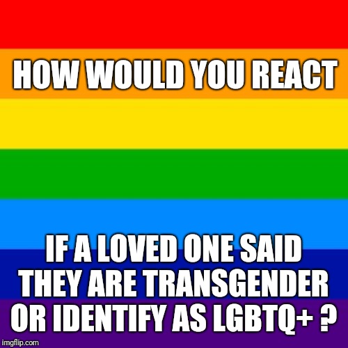 A friend I know has a mom who came out of the closet to her husband and kids What can I say to her? | HOW WOULD YOU REACT; IF A LOVED ONE SAID THEY ARE TRANSGENDER OR IDENTIFY AS LGBTQ+ ? | image tagged in gay flag,lgbtq | made w/ Imgflip meme maker