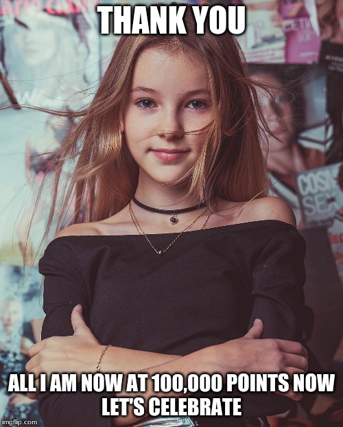 THANK YOU; ALL I AM NOW AT 100,000 POINTS NOW
LET'S CELEBRATE | image tagged in memes,dedication,100k points,yay,imgflip,surprise | made w/ Imgflip meme maker