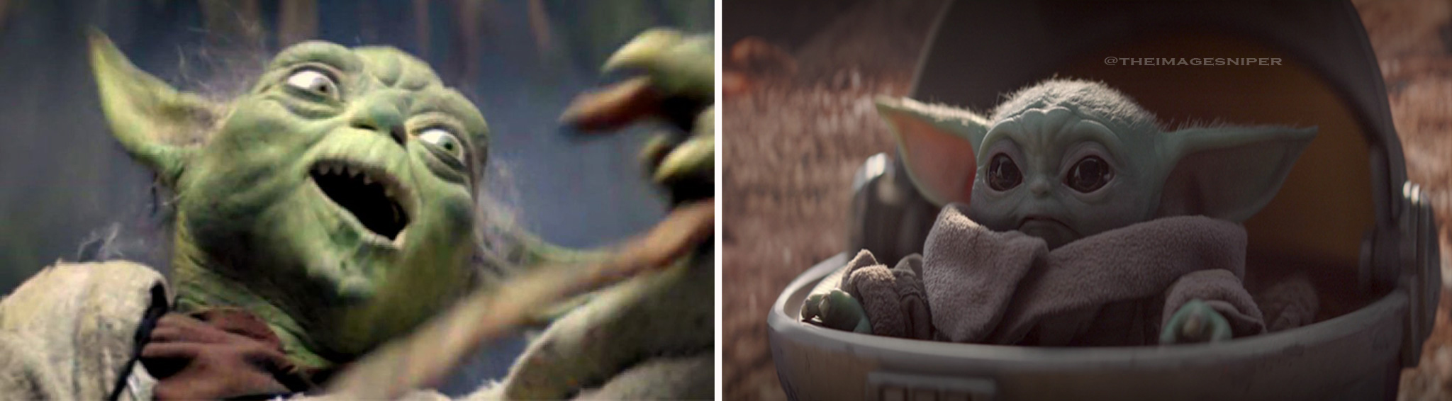 High Quality Yoda Vs Yoda Baby Blank Meme Template