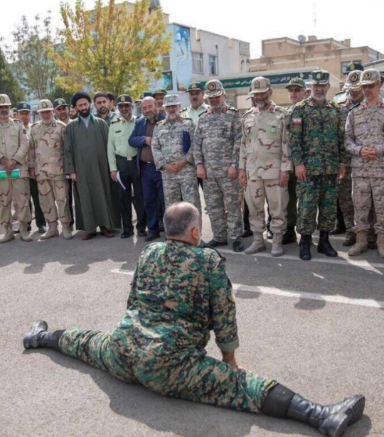 army guy splitting while others watch Blank Meme Template