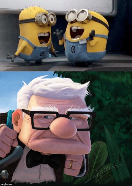 image tagged in memes,excited minions | made w/ Imgflip meme maker