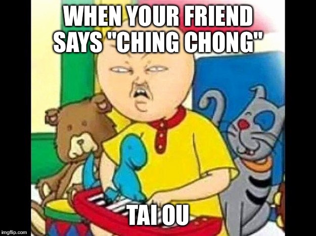 Tai ou | WHEN YOUR FRIEND SAYS "CHING CHONG"; TAI OU | image tagged in tai ou | made w/ Imgflip meme maker