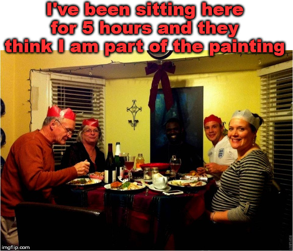 Good camouflage dude. | I've been sitting here for 5 hours and they think I am part of the painting | image tagged in painting,camouflage,disappointed black guy | made w/ Imgflip meme maker