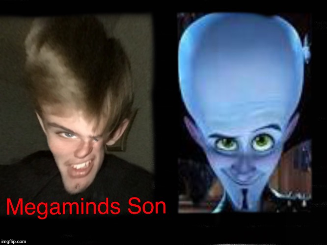 Magaminds Son | image tagged in megamind,megaminds son,fortnite,blue boy | made w/ Imgflip meme maker
