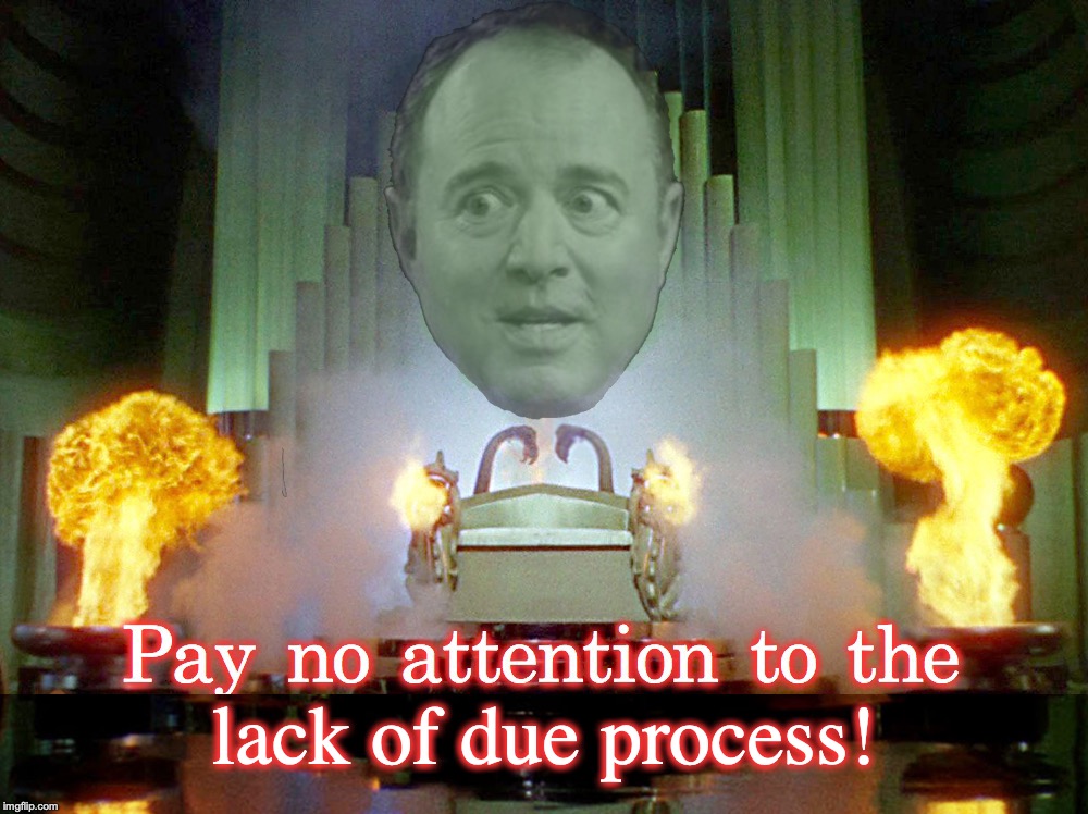 lack of due process! | image tagged in adam schiff,kangaroo | made w/ Imgflip meme maker