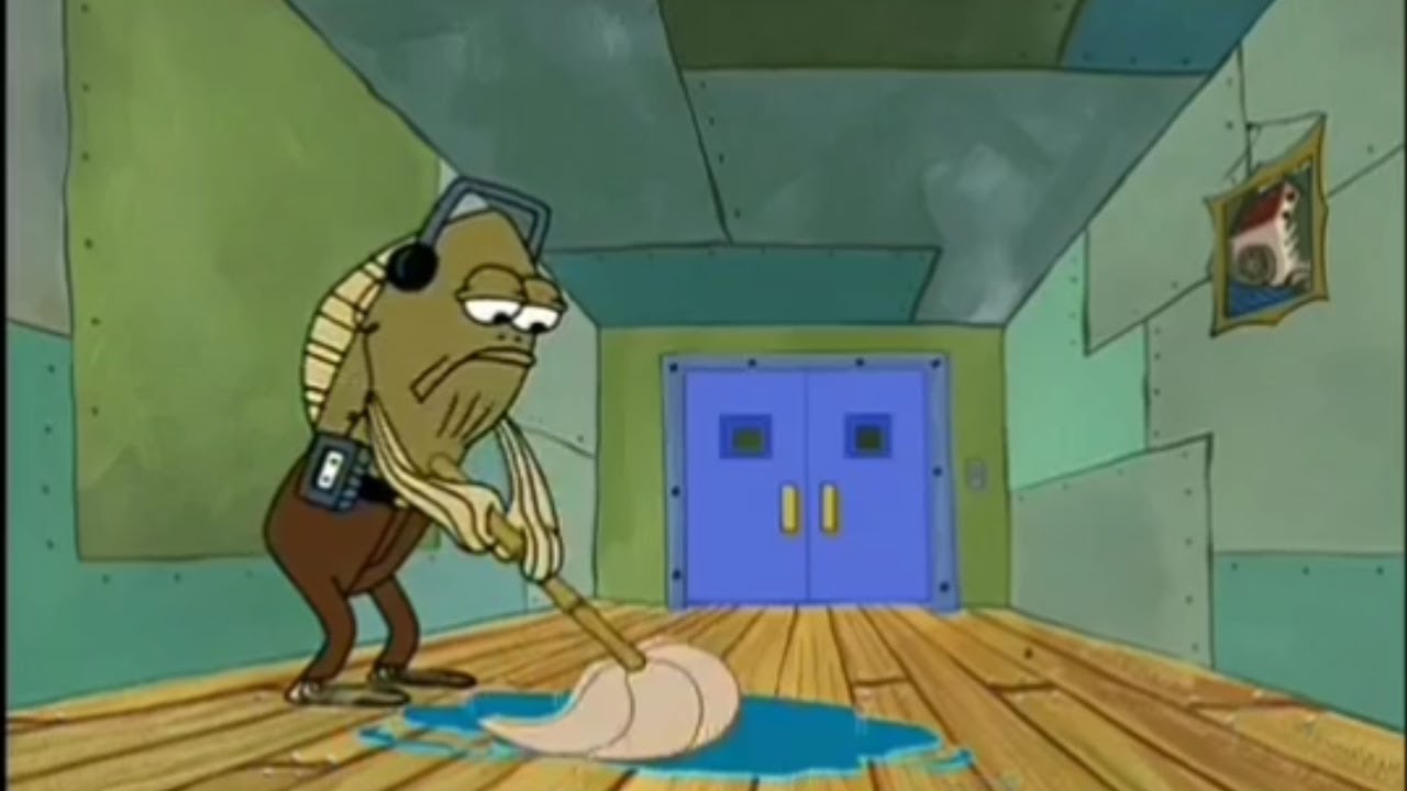 Fred Mopping Blank Meme Template