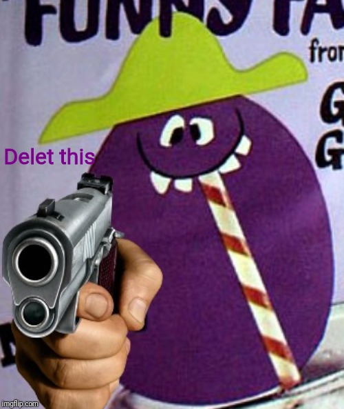 Goofy Grape delet this Blank Meme Template
