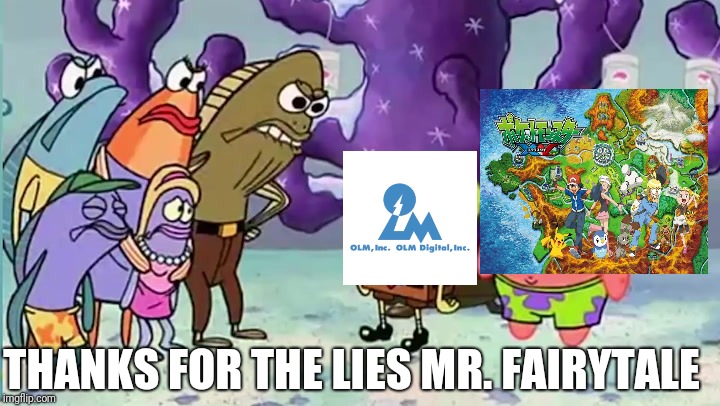 When the company is not remaking Pokemon xy anime with dawn | THANKS FOR THE LIES MR. FAIRYTALE | image tagged in fred,spongebob,thanks for the lies mr fairytale,pokemon | made w/ Imgflip meme maker