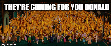 Watch Out Trump | THEY'RE COMING FOR YOU DONALD | image tagged in gifs,impeachment | made w/ Imgflip video-to-gif maker