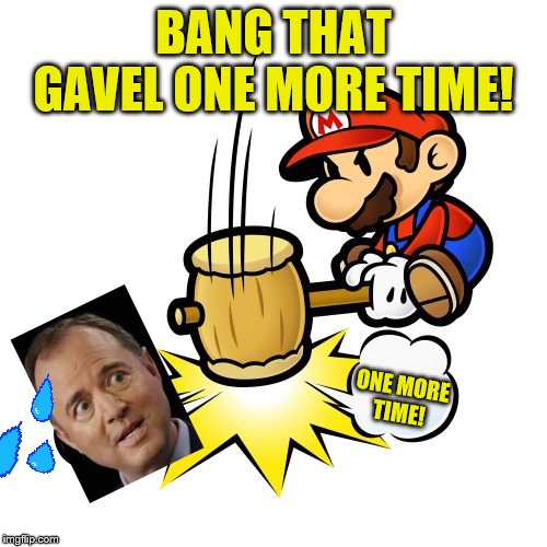 Mario Hammer Smash | BANG THAT GAVEL ONE MORE TIME! ONE MORE
TIME! | image tagged in memes,mario hammer smash,political memes | made w/ Imgflip meme maker