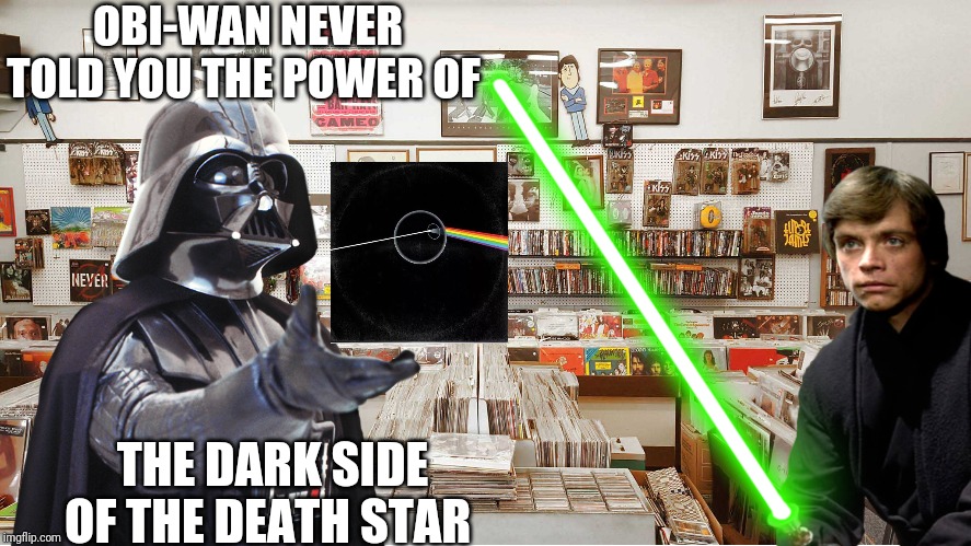 Star Wars | OBI-WAN NEVER TOLD YOU THE POWER OF; THE DARK SIDE OF THE DEATH STAR | image tagged in star wars,darth vader,luke skywalker,the dark side | made w/ Imgflip meme maker