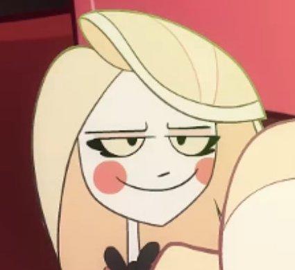 High Quality Hazbin Hotel, Smug Charlie Blank Meme Template