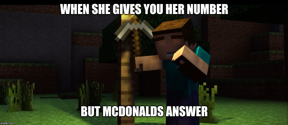 thats a nice life you have | WHEN SHE GIVES YOU HER NUMBER; BUT MCDONALDS ANSWER | image tagged in thats a nice life you have | made w/ Imgflip meme maker