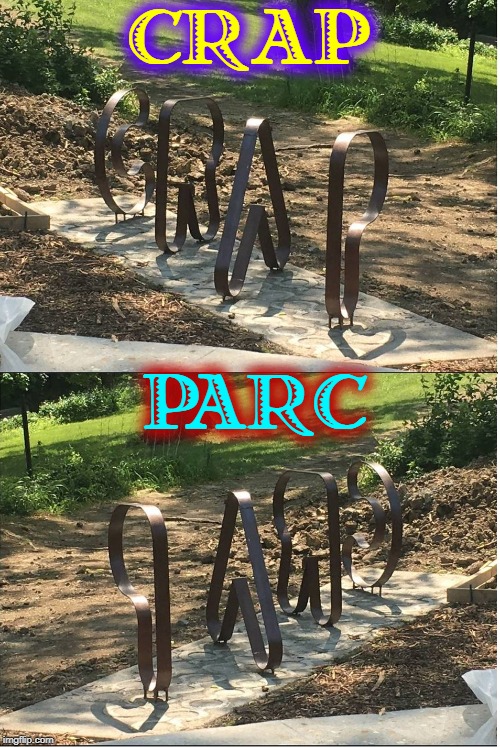 It's How You Look at It: Both French Words | CRAP; PARC | image tagged in vince vance,park,crap,perspective,frame of reference,point of view | made w/ Imgflip meme maker