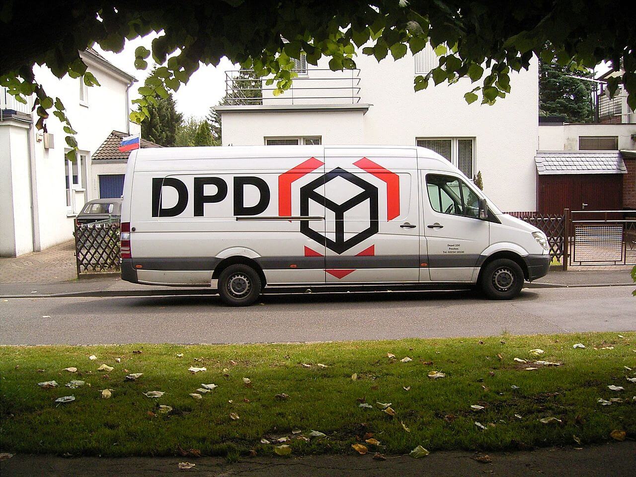 DPD Courier Van Blank Meme Template