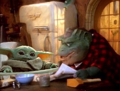 Baby Yoda Sinclair Blank Meme Template