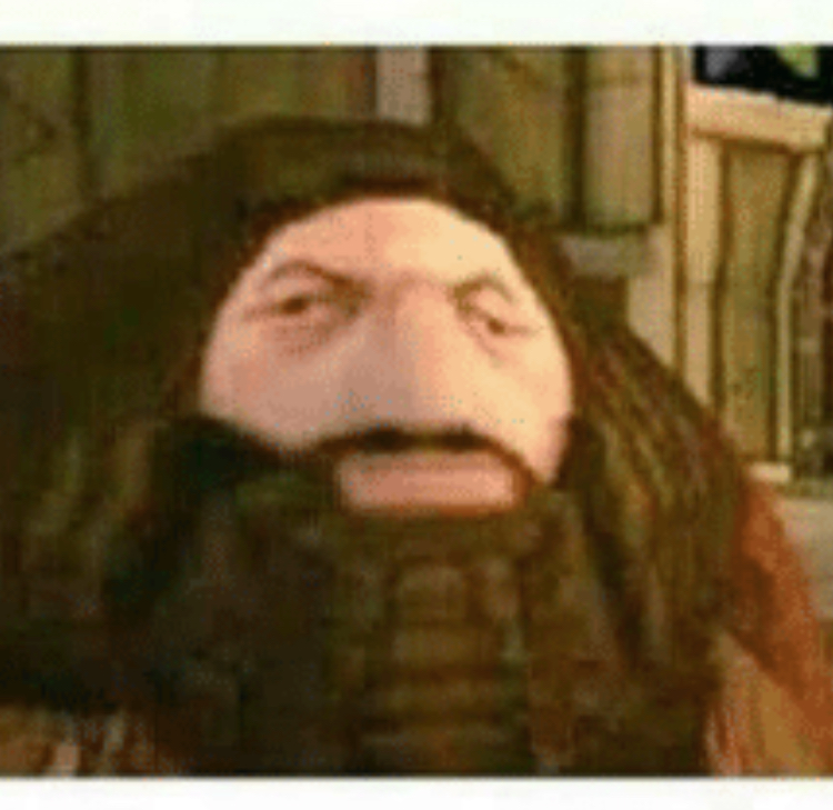 High Quality potato Hagrid Blank Meme Template