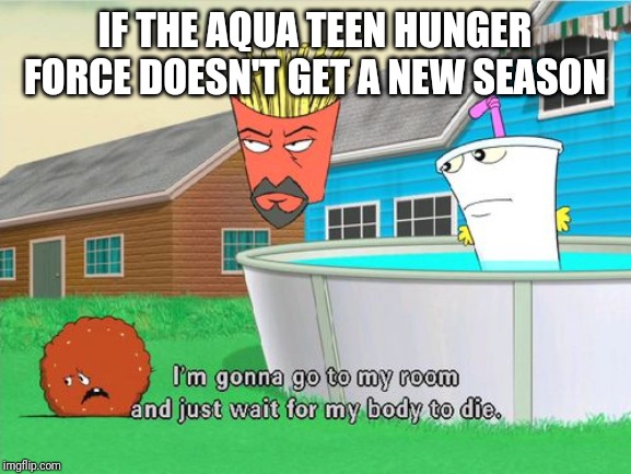 Aqua Teen Hunger Force | IF THE AQUA TEEN HUNGER FORCE DOESN'T GET A NEW SEASON | image tagged in aqua teen hunger force,athf,memes | made w/ Imgflip meme maker