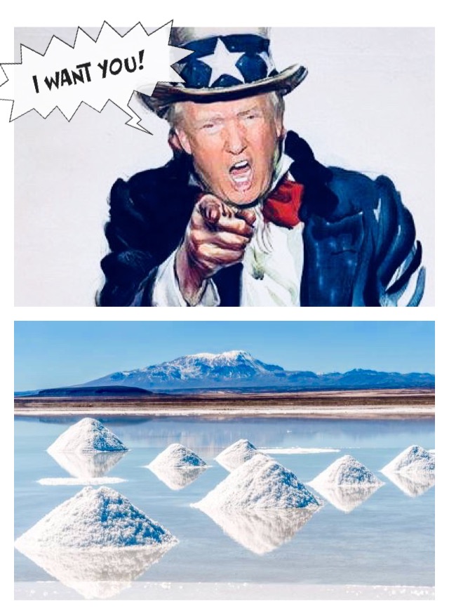 Trump wants the Bolivian lithium Blank Meme Template
