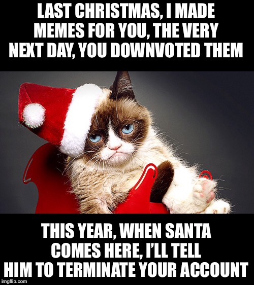 Hi guys! Here is a fun little Christmas poem for you | image tagged in memes,christmas,grumpy cat | made w/ Imgflip meme maker